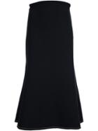 Ellery Flared Midi Skirt, Women's, Size: 6, Black, Polyester