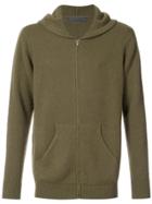 The Elder Statesman Knitted Hoodie - Green