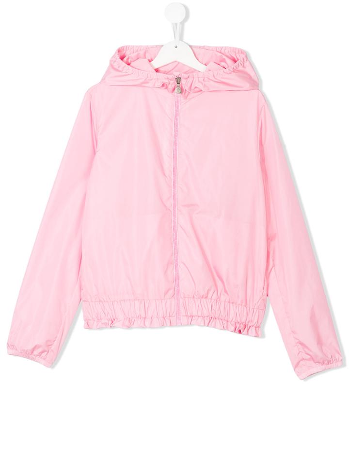 Moncler Kids Windbreaker Hooded Jacket - Pink & Purple