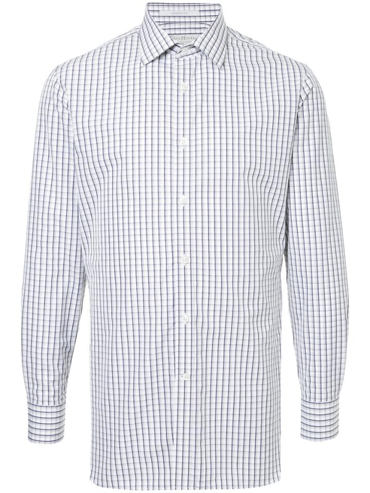 Gieves & Hawkes Checked Shirt - White
