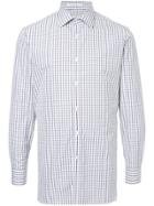 Gieves & Hawkes Checked Shirt - White