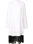 Dorothee Schumacher Fringe Shirt Dress - White