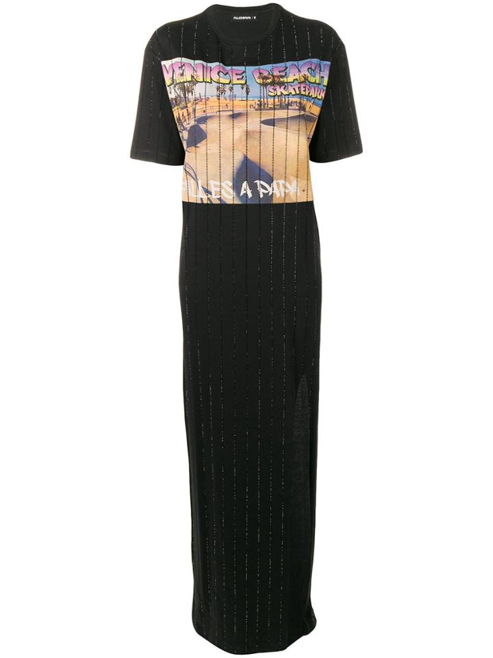 Filles A Papa Venice Beach T-shirt Dress - Black