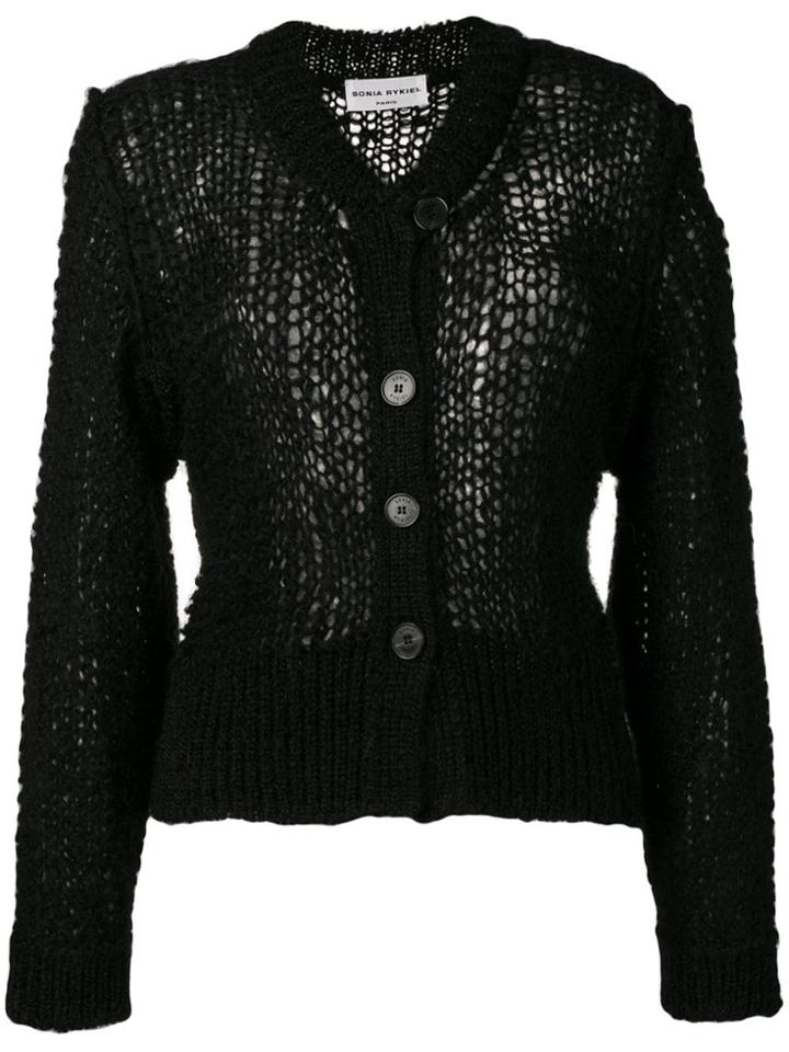 Sonia Rykiel Loose Knit Cardigan - Black