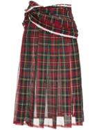 Comme Des Garçons Vintage Tartan Skirt - Red