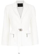 Tufi Duek Belted Blazer - White