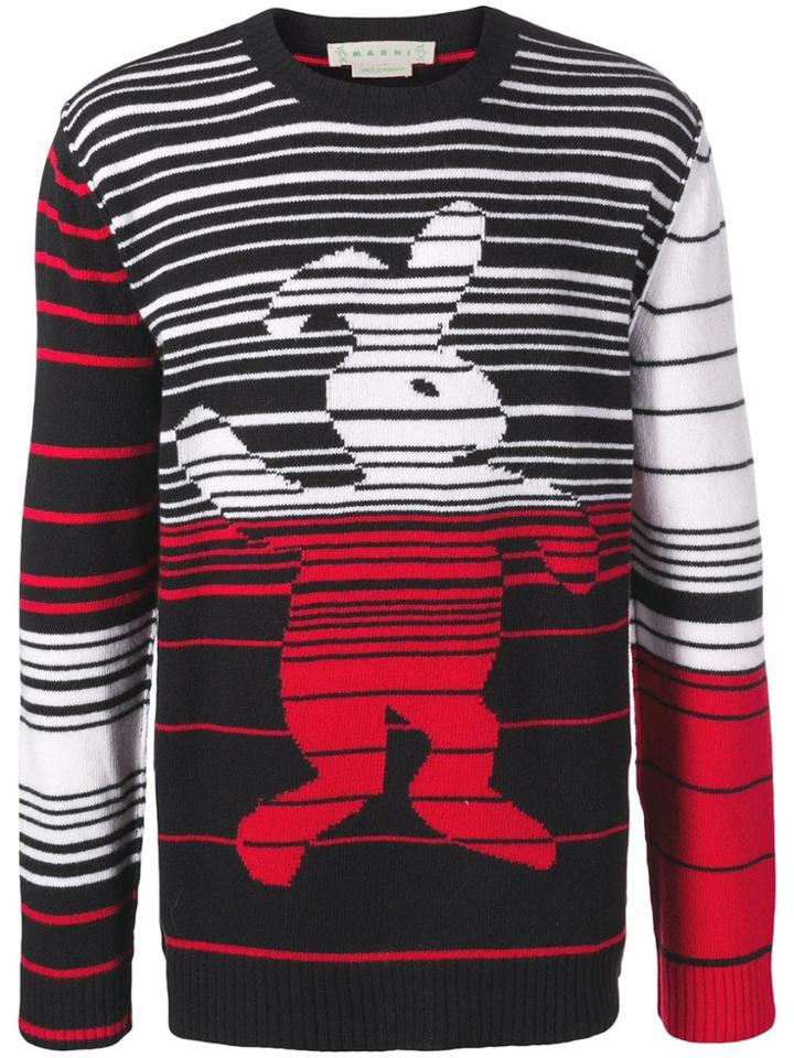 Marni Dance Bunny Striped Jumper - Black
