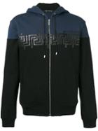 Versace - Greca Key Hooded Sweatshirt - Men - Cotton - S, Black, Cotton