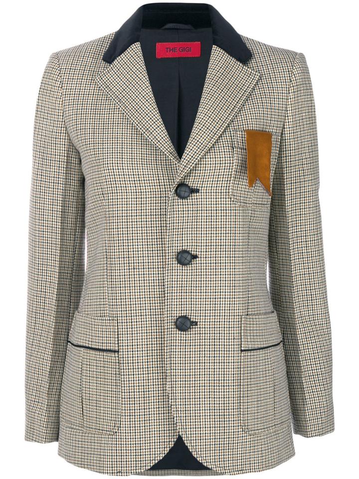 The Gigi Plaid Slim-fit Blazer - Nude & Neutrals