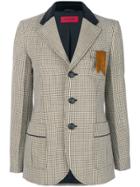 The Gigi Plaid Slim-fit Blazer - Nude & Neutrals