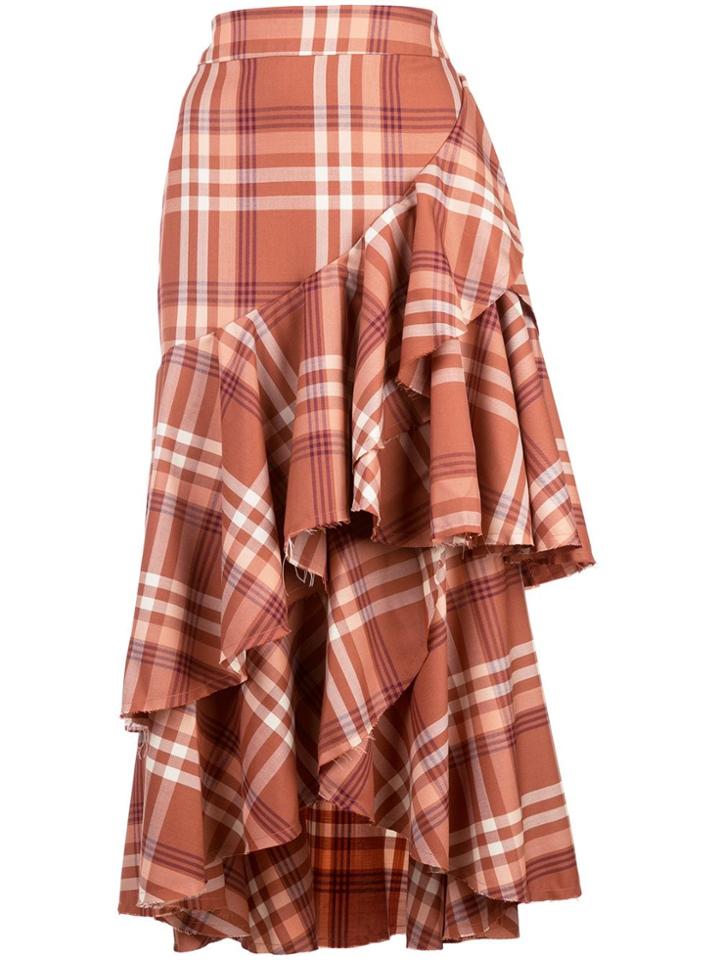 Johanna Ortiz Evoque And Provoque Midi Skirt - Brown