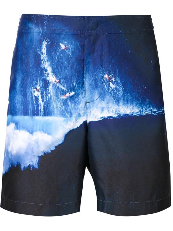 Orlebar Brown Bulldog Swim Shorts, Men's, Size: 32, Blue, Polyester