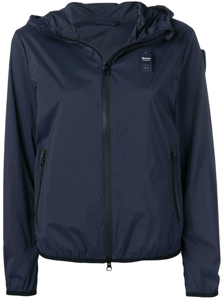 Blauer Zip Hooded Jacket - Blue