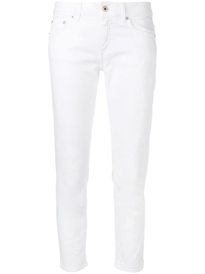 Dondup Slim Fit Cropped Jeans - White