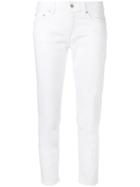 Dondup Slim Fit Cropped Jeans - White