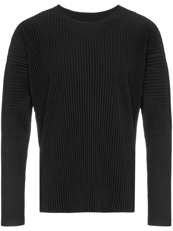 Homme Plissé Issey Miyake Pleated Top - Black
