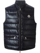 Moncler 'dupres' Padded Gilet, Men's, Size: 2, Blue, Polyamide/feather Down