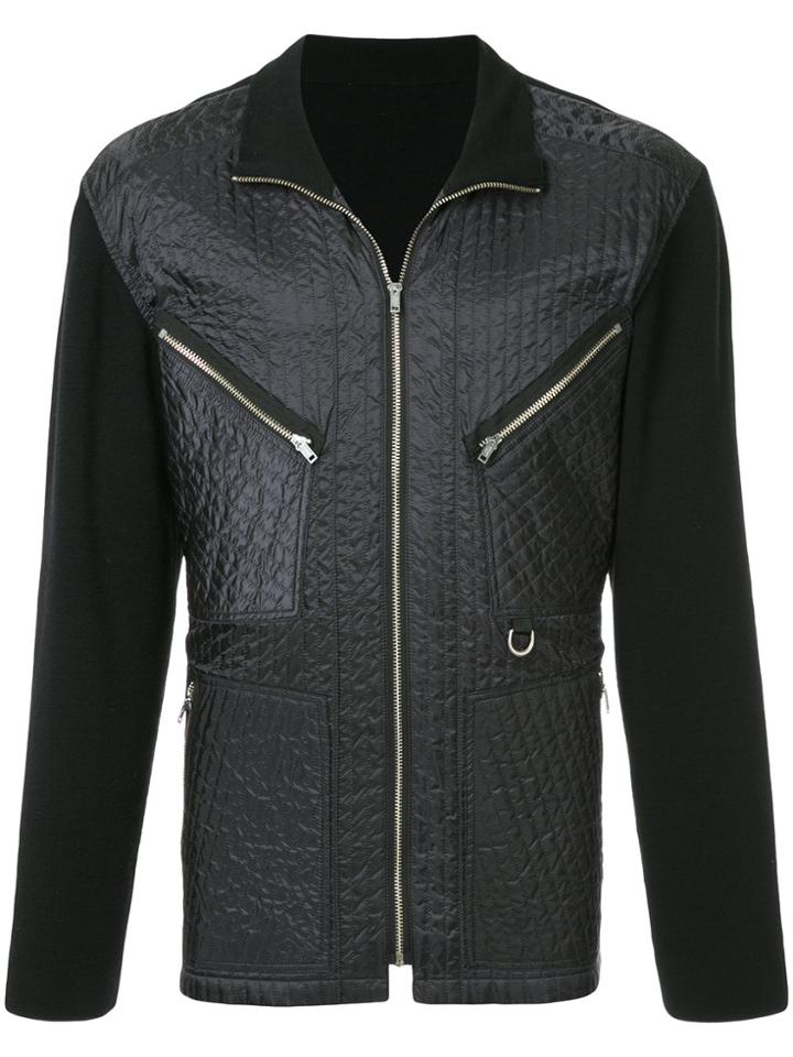 Issey Miyake Vintage Panelled Quilted Jacket - Black