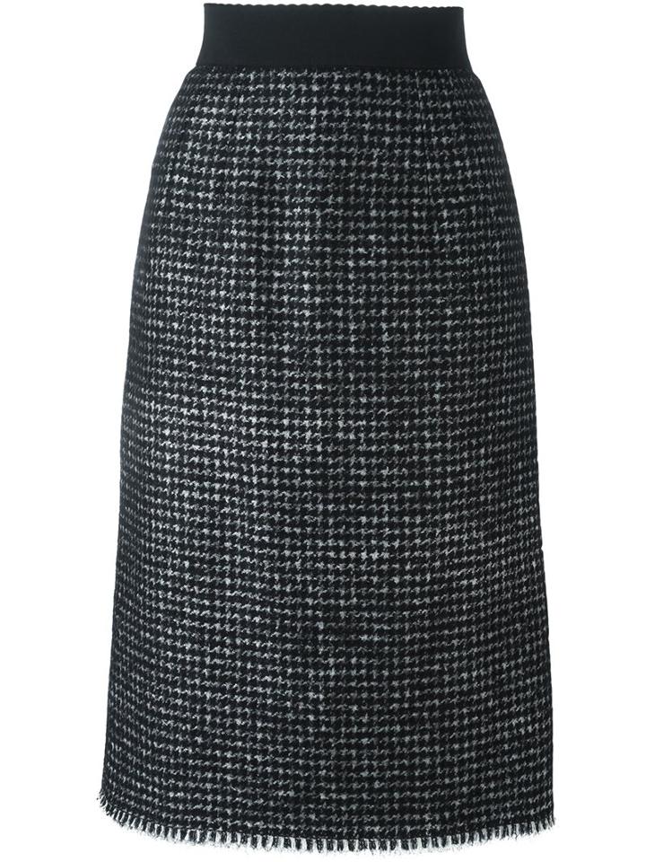 Dolce & Gabbana Bouclé Midi Skirt