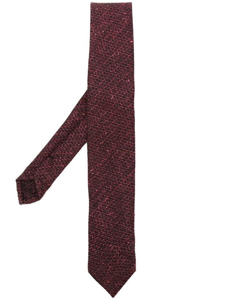 Dell'oglio Knitted Tie - Pink & Purple