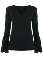 Andrea Bogosian - Panelled Top - Women - Cotton - G, Black, Cotton