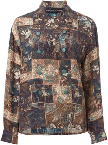 Jean Louis Scherrer Vintage Baroque Patterned Shirt