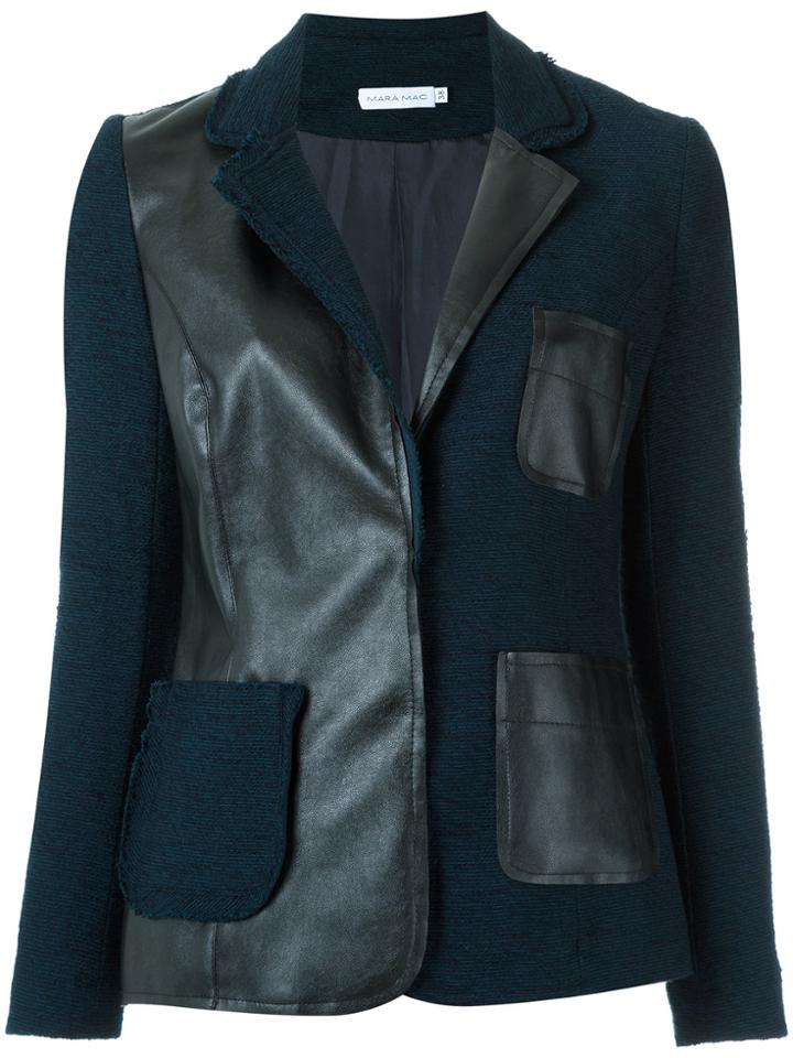 Mara Mac Panelled Blazer - Black