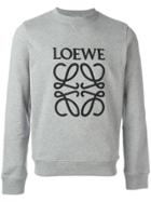 Loewe Logo Embroidered Sweatshirt - Grey
