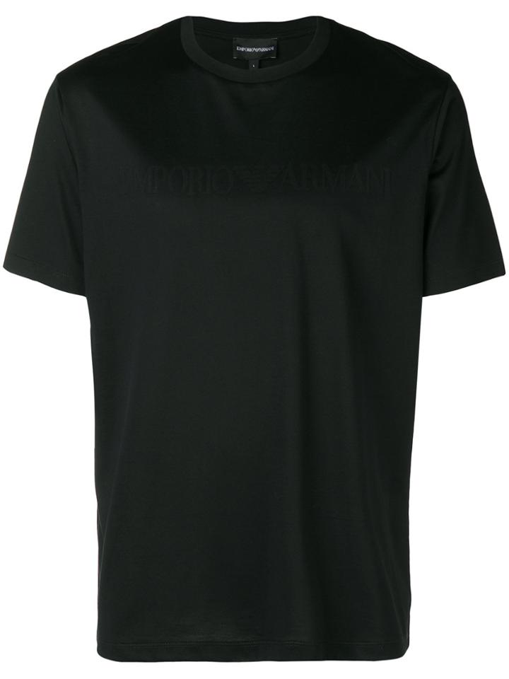 Emporio Armani Invisible Logo T-shirt - Black