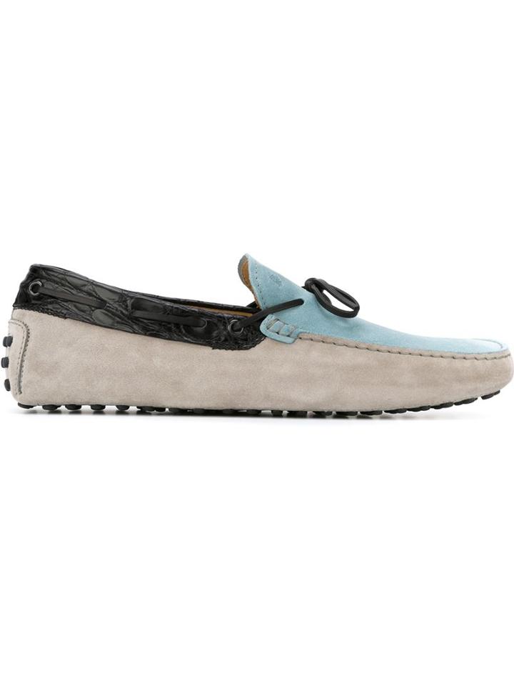 Tod S Gommino Loafers, Men's, Size: 10, Blue, Leather