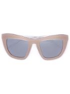 Vera Wang Oversized Cat Eye Sunglasses, Women's, Pink/purple, Acetate