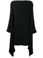 Gianluca Capannolo Draped Dress, Women's, Size: 40, Black, Acetate/viscose