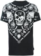 Philipp Plein Multi Print T-shirt, Men's, Size: Medium, Black, Cotton