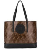 Fendi Monogram Shopper Tote - Brown