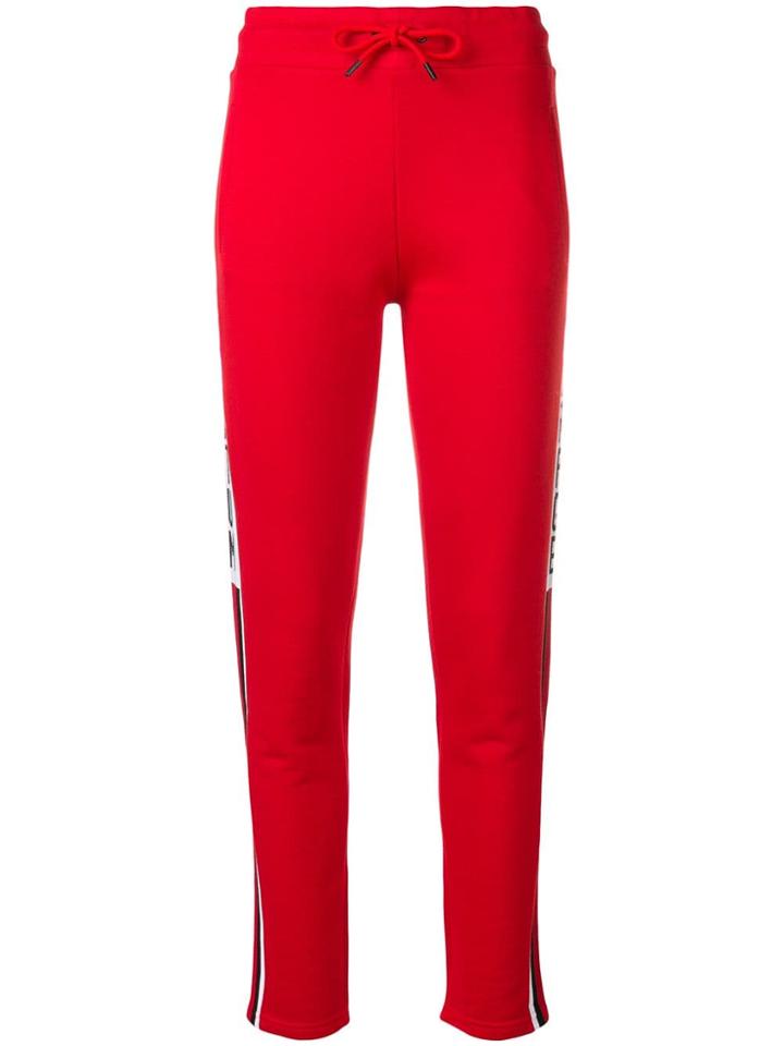 Quantum Courage Side Stripe Track Pants - Red