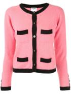 Chanel Vintage Two-tone Cashmere Cardigan - Pink