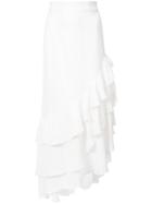 Patbo Ruffle Trim Skirt - White