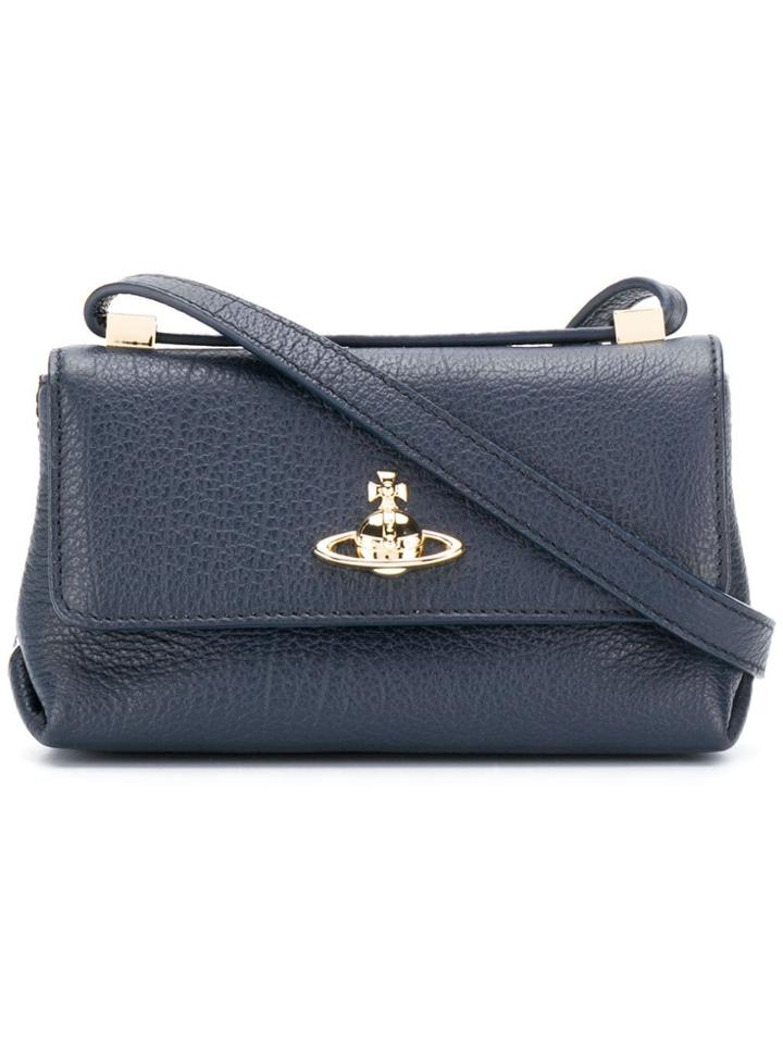 Vivienne Westwood Logo Plague Mini Bag - Blue