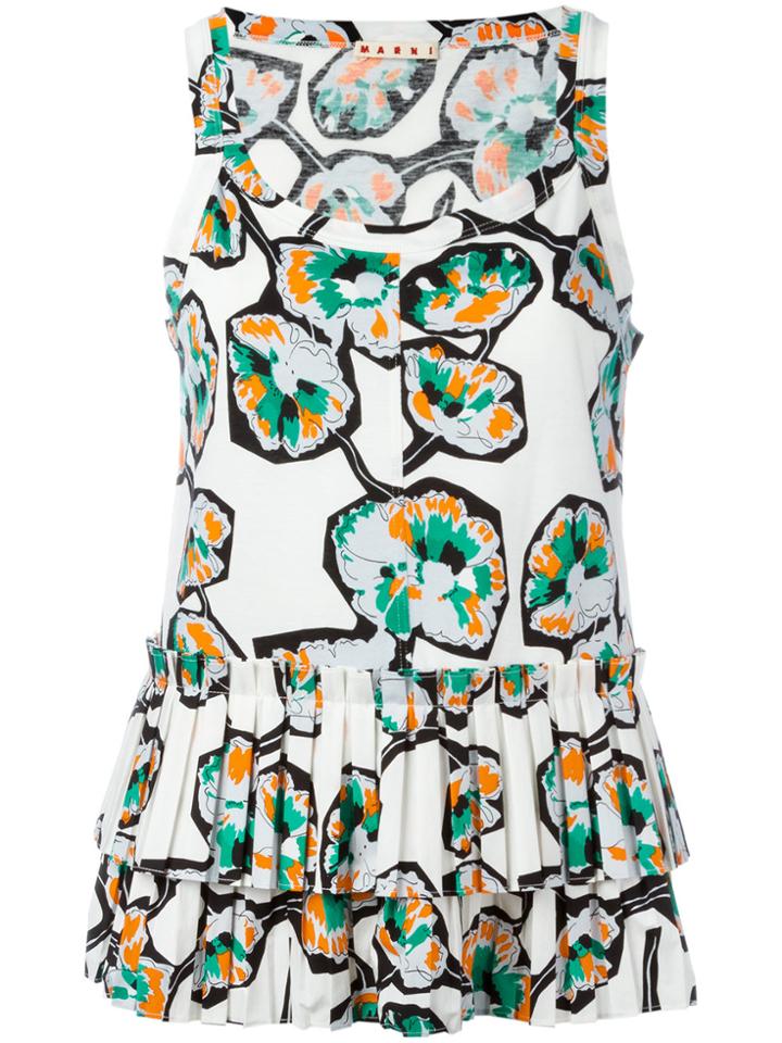 Marni Whisper Print Tank Top - White