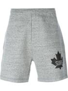 Dsquared2 Logo Track Shorts, Men's, Size: Xxl, Grey, Cotton/polyester