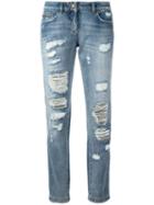 Philipp Plein Distressed Jeans, Women's, Size: 25, Blue, Cotton