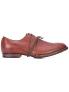 Barny Nakhle Wrap Around Lace Derby Shoes - Brown