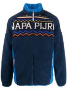 Napapijri Knitted Logo Cardigan - Blue