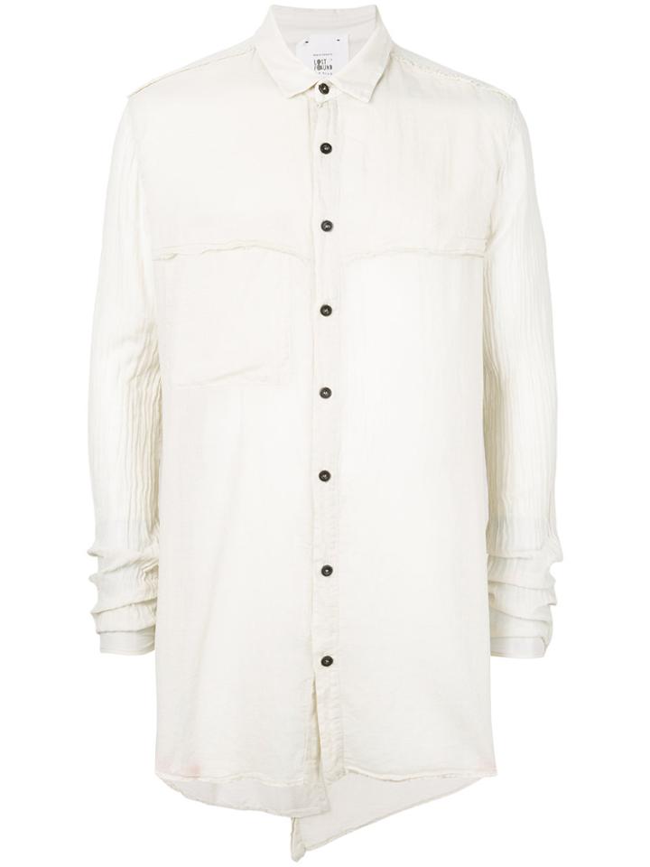 Lost & Found Rooms Raw Edge Shirt - Grey