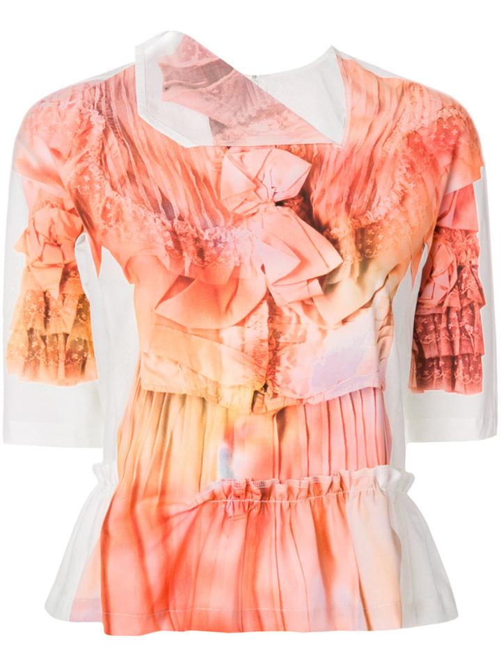 Comme Des Garçons Comme Des Garçons Trompe L'oeil Blouse - White