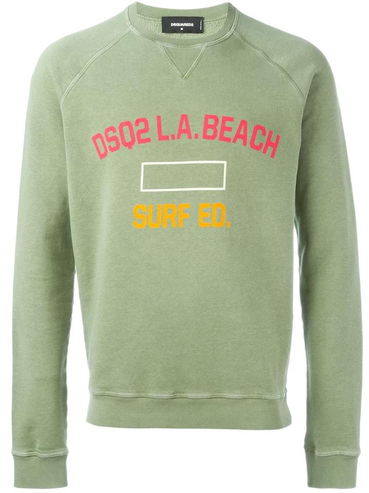 Dsquared2 Logo Sweatshirt, Men's, Size: Xs, Green, Cotton