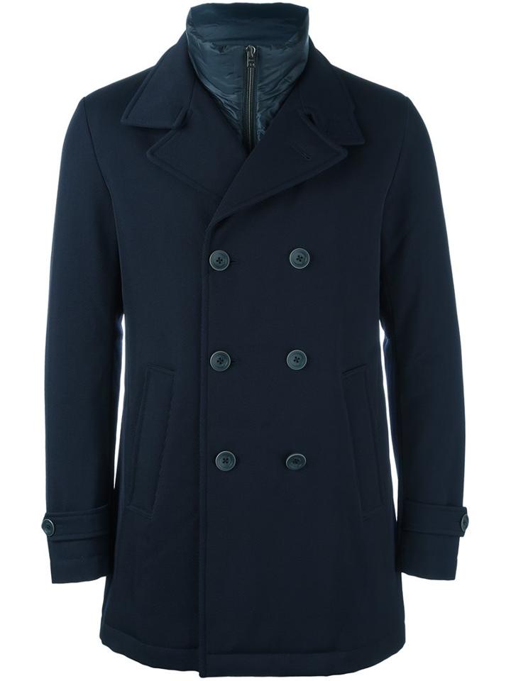 Herno Notched Lapel Double-breasted Coat