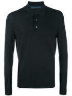 Kiton - Longsleeved Polo Shirt - Men - Wool - Xxl, Black, Wool