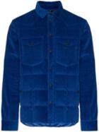 Moncler Grenoble Padded Corduroy Jacket - Blue