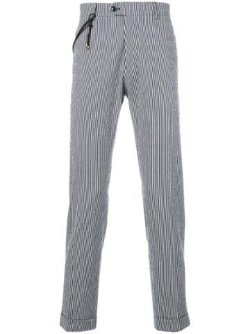 Berwich Cuff Striped Berwich Trousers - Blue